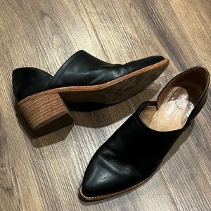 Madewell Brady Black Leather Lowcut Boots